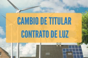 Cambio de titular de la luz en factura