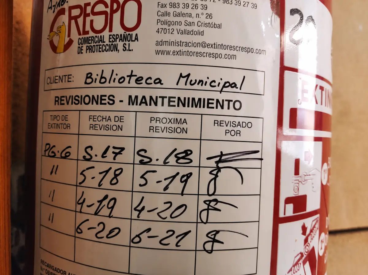 Retimbrado de extintor